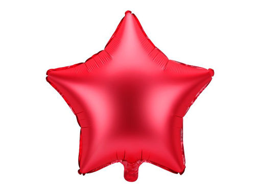 Picture of FOIL BALLOON STAR SATIN RED 18 INCH